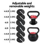 Everfit 18kg Adjustable Kettlebell Weight Set