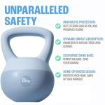 Color-Coded 6kg-8kg PVC Soft Kettlebell Set