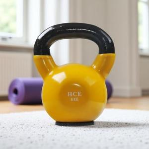 HCE 8kg Vinyl Coated Kettlebell for Home Workouts