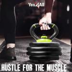 Yes4All Adjustable Kettlebell Handle - Neo Green