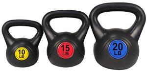 BalanceFrom Wide Grip Kettlebell Weight Set