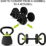 Yes4All Adjustable Kettlebell Handle - Neo Green