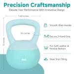 Leikefitness 4KG Soft Kettlebell for Home Workouts