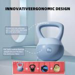 Color-Coded 6kg-8kg PVC Soft Kettlebell Set