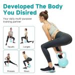 Leikefitness 4KG Soft Kettlebell for Home Workouts