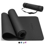 CAMBIVO TPE Yoga Mat with Carrying Strap