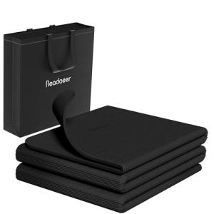 Non-Slip 1/4" TPE Folding Yoga Mat 72"x24