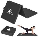 Extra Large Folding Fitness Exercise Mat - Black
