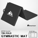 Extra Large Folding Fitness Exercise Mat - Black