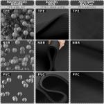 Non-Slip 1/4" TPE Folding Yoga Mat 72"x24