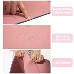 Yoga Mat with Alignment Lines and Carrying Bag