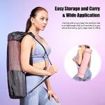 Yoga Mat with Alignment Lines and Carrying Bag