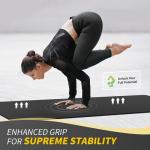 CAMBIVO TPE Yoga Mat with Carrying Strap