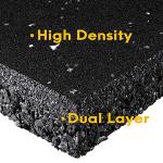 High-Density Gym Floor Mats - 6 Pack