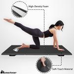 Extra Large Folding Fitness Exercise Mat - Black