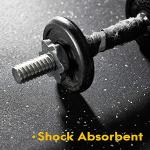 High-Density Gym Floor Mats - 6 Pack