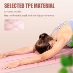 HERUI Anti-Slip Yoga Mat with Alignment Lines