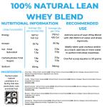 2KG Lean Whey Protein Powder, Chocolate & Vanilla