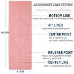 HJB VISSO Non-Slip Yoga Mat with Alignment Marks