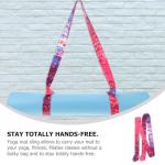 Adjustable Yoga Mat Strap - Dazzling Red