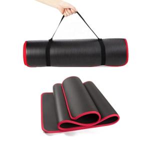 Eco-Friendly 10mm Non-Slip Yoga Mat with Strap