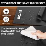 FITTOO Non-Slip Bike Trainer Mat for Home Gym