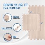 Yes4All Interlocking Foam Gym Floor Mats - 12 Tiles