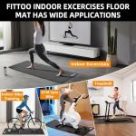 FITTOO Non-Slip Bike Trainer Mat for Home Gym