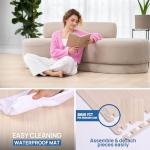 Yes4All Interlocking Foam Gym Floor Mats - 12 Tiles