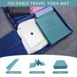 Lightweight Folding Travel Yoga Mat - Jungle Green