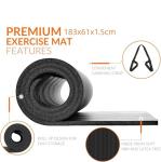 15mm Non-Slip Yoga Mat with Hanging Holes