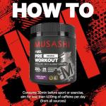 Musashi Lemon Lime Pre-Workout 225g