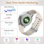 Fitness Smart Watch with Touchscreen and Health Tracking
