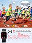 Kids Fitness Tracker Smart Watch with Heart Rate Monitor