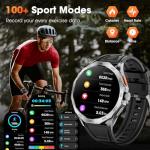 Military Smart Watch with Touch Screen and Fitness Tracker