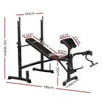 Everfit 10-in-1 Weight Bench for Home Gym