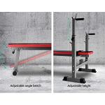 Adjustable Weight Bench with Squat Rack for Home Gym
