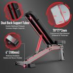 JOROTO MD80 Adjustable Weight Bench - 1000 Lbs Capacity