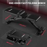 PASYOU Adjustable Weight Bench for Full Body Workouts
