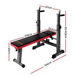 Adjustable Weight Bench with Squat Rack for Home Gym