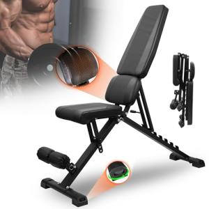 Adjustable Foldable Weight Bench for Full Body Workouts