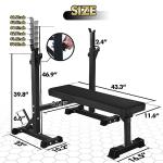 CANPA Olympic Weight Bench with Squat Rack