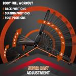 Adjustable Foldable Weight Bench for Full Body Workouts