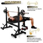 CANPA Olympic Weight Bench with Squat Rack