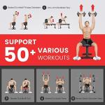 PASYOU Flat Weight Bench for Strength Training