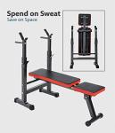 FitnessLab Adjustable Weight Bench for Home Workouts