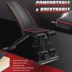 Adjustable Foldable Weight Bench for Home Gym