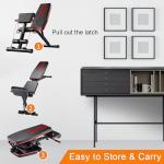 Adjustable Foldable Weight Bench for Home Workouts