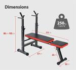 FitnessLab Adjustable Weight Bench for Home Workouts