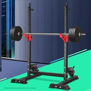 Adjustable Squat Rack and Barbell Stand for Home Gym